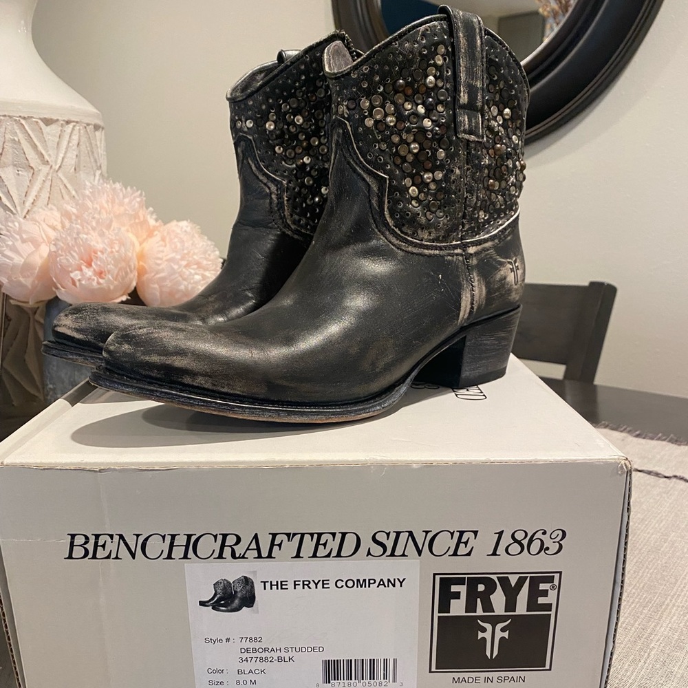 COPY - Womens frye boots size 8.0M style Deborah studded black